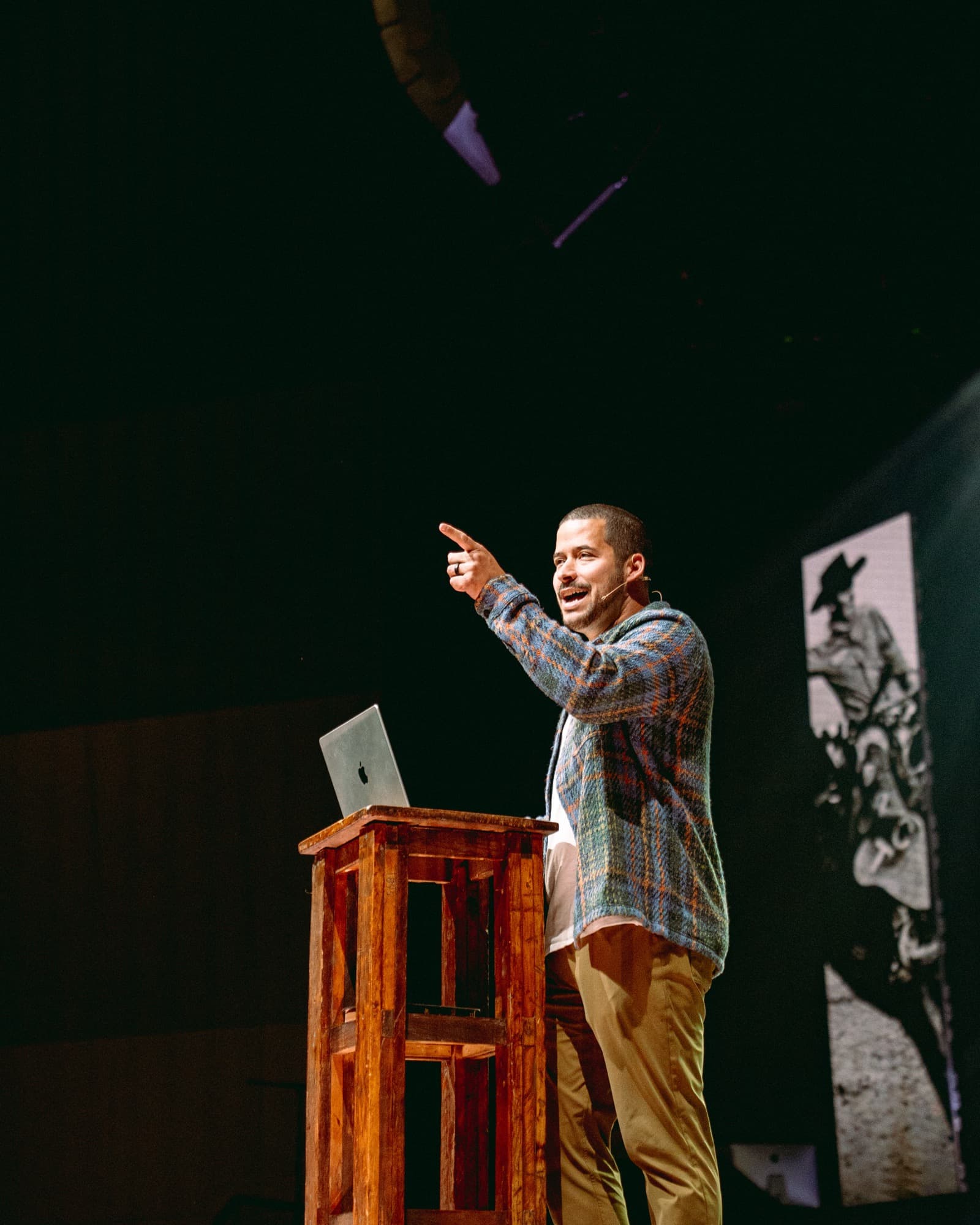 Jeff speaking on stage